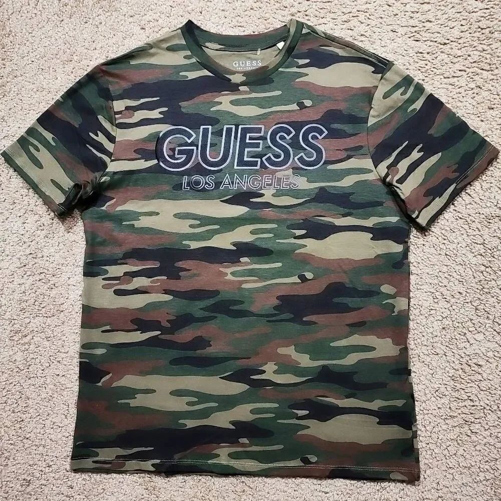 Guess Camo Kora Short Sleeve T-shirt -H